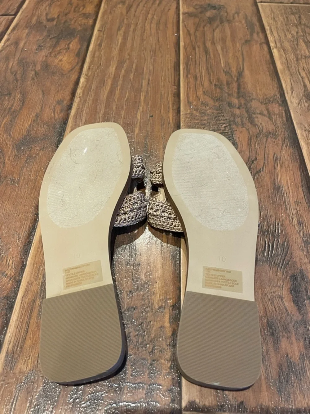 Steve Madden Hadyn Neutral Crochet Slide Mules in Beige - Picture 3 of 4